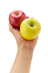 リンゴを持つ手