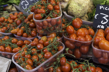 fruit and vegetable open air market in Italy