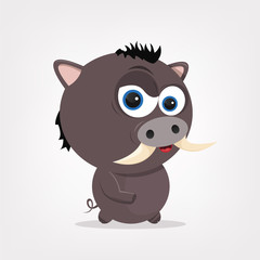 Cartoon Boar