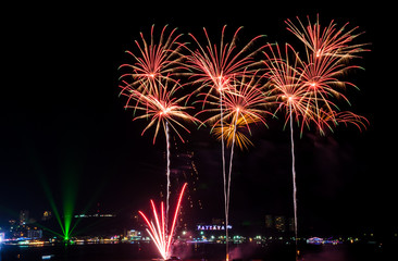 International Fireworks Festival at Pattaya, Thailand