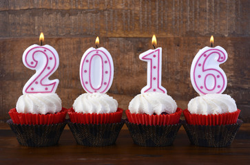 Happy New Year 2016 Cupcakes