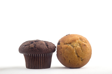 Muffin Cake on white Background
