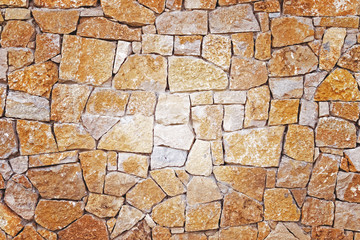 Surface with asymmetrical stones