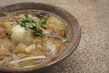 Fish maw in chicken broth