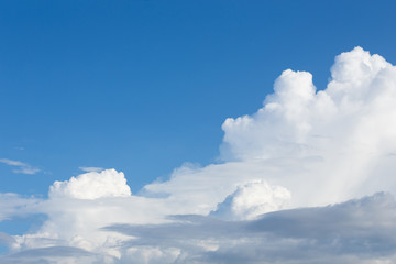cloud on clear blue sky