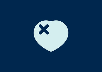 Love Heart Logo Icon