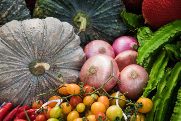 Onions Pumkin and mix vegetables