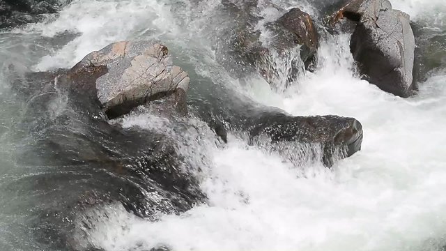 Detail of river rapids
