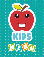 kids menu design 