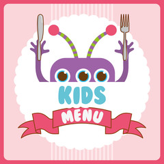 kids menu design 