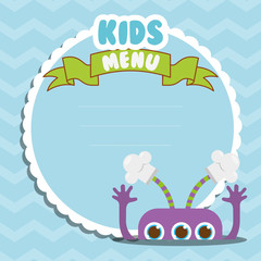 kids menu design 