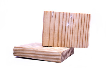 wood on white background