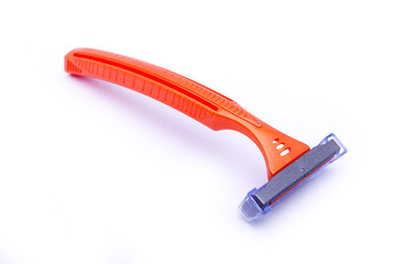 Razor on white background