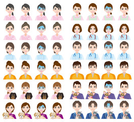 顔 / 表情 / 医者 & 看護師