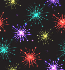 Fototapeta na wymiar Texture with colorful fireworks for your creativity