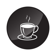 hot coffee cup logo icon