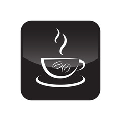 hot coffee cup logo icon
