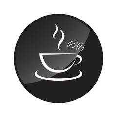 hot coffee cup logo icon