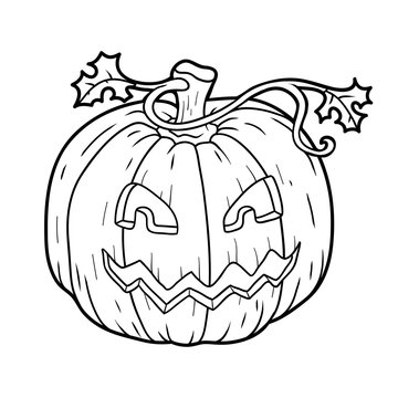 Coloring Book: Halloween Pumpkin