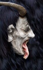 Satanic,wooden,mask, ,St.,Nicholas krampuslauf,krampusmaske,krampusmasken,krampusse, angst...