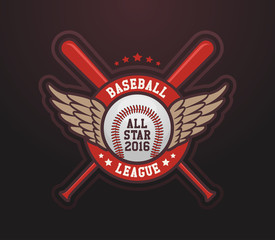 Baseball logo template for sports team