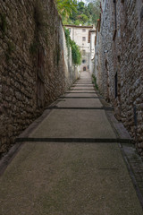 Old street in Gubbio, Italy