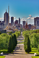 View of Melbourne city