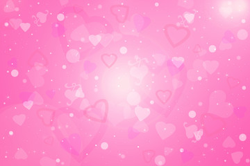 Abstract valentine's day background with pink hearts