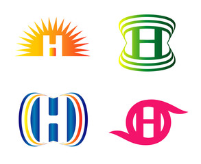 H Letters logo Set
