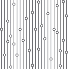 Vector Seamless pattern with vertical lines and circles white background. Seamless pattern with vertical dark gray lines and white circles on a white background