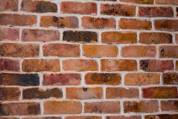 Red brick with an orange tint texture
