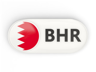 Round icon with flag of bahrain