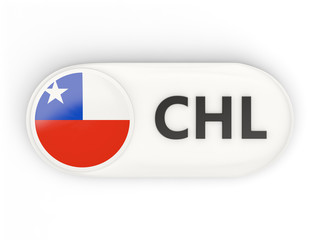 Round icon with flag of chile