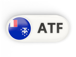 Round icon with flag of french southern territories