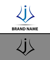 Letter J logo. Business logo vector illustration

