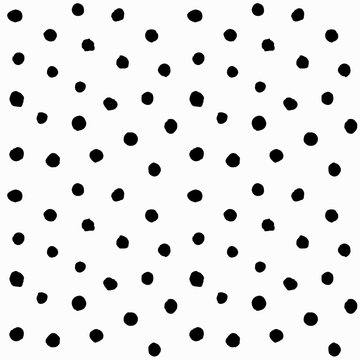 Hand drawn small polka dots