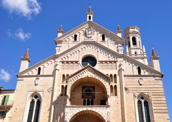 Fototapeta premium View to Duomo cathedral in Verona city. Italy.