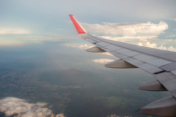 Obraz premium Airplane window Thailand