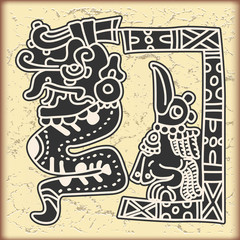 Ornament in style of the Maya