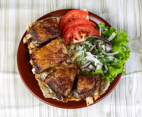 Lamb ribs bbq