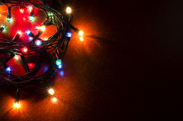 Christmas colorful flashing lights

