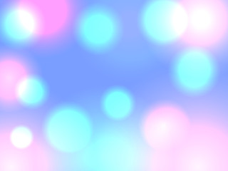 Fototapeta premium Abstract blue bokeh background.