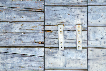 santo a  abstract  rusty brass  knocker