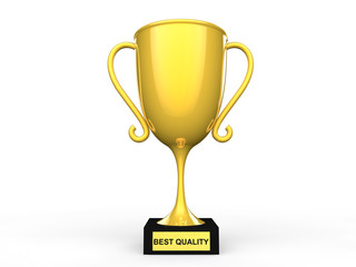 3d best quality award trophy