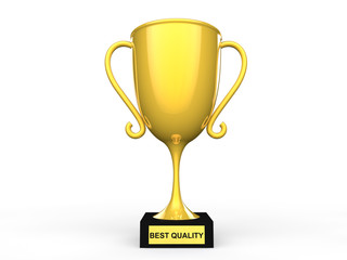 3d best quality award trophy