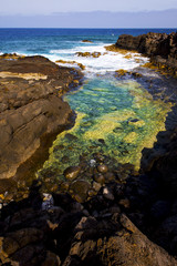 sky  cloudy  beach  light  water  in lanzarote