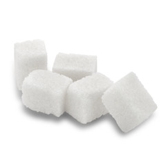 White sugar cubes
