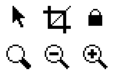 Symbols of computer graphic tools