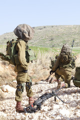 Fototapeta premium Israeli soldier training
