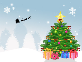 Obraz premium Christmas tree